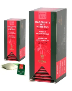 EILLES TEE Teebeutel HAGEBUTTE MIT HIBISKUS, Sparpack Mit 2x25er Box