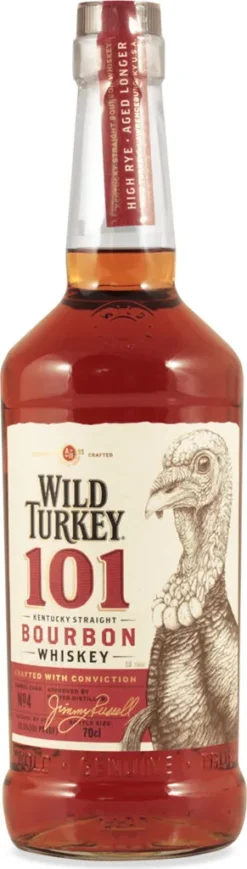 Wild Turkey 101 Kentucky Straight Bourbon Whiskey | 50,5 % Vol | 0,7 L -Drink World Store 70b4e0b1c24bc548b044c2d724bbf4f4