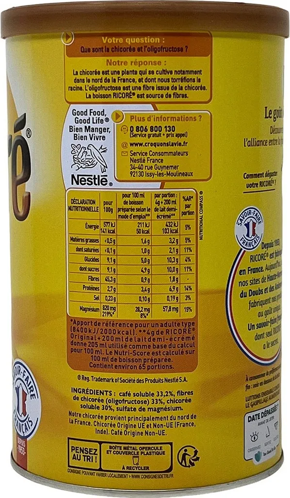 Nestle Ricore L'instant Douceur Instant Kaffee Mit Extrakten Aus Der Zichorie Wurzel 260 Gramm 5 Nestle Ricore L'instant Douceur Instant Kaffee Mit Extrakten Aus Der Zichorie Wurzel 260 Gramm – Bild 3