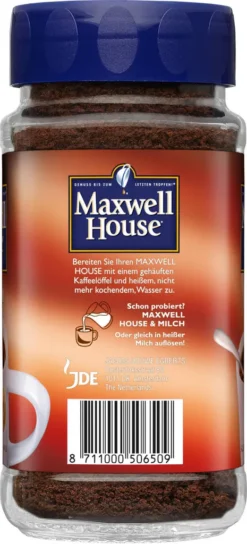 MAXWELL HOUSE Klassisch 6 X 200 G Gläser Löslicher Kaffee Instantkaffee 9 MAXWELL HOUSE Klassisch 6 X 200 G Gläser Löslicher Kaffee Instantkaffee -Drink World Store 74b72fc1ca5d31129426c84b414e050d