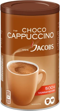 JACOBS Typ Choco Cappuccino 6 X 500 G Cappuccinopulver Löslich 6 Dosen -Drink World Store 767655cdc72730d5573dca77c48c5a19