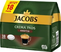 Jacobs Crema Pads Kräftig | 18 Senseo Kompatible Kaffeepads, 118 G 10 Jacobs Crema Pads Kräftig | 18 Senseo Kompatible Kaffeepads, 118 G -Drink World Store 76dffdae11197d87ff61a0cc77fde121