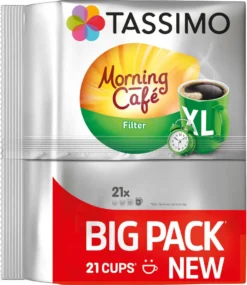 TASSIMO Morning Café XL Big Packs Mix-Paket 3 Sorten 6 Packungen 126 Getränke -Drink World Store 77198c76d0f68c5018021672c2468ab5