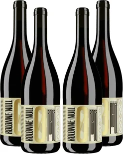 Kolonne Null Rouge 4er Set Alkoholfreier Rouge N°1 Rotwein Mit Korken 4x0,75L