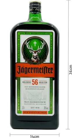 Jägermeister Likör Shot Mit 56 Verschiedenen Kräutern 3000ml -Drink World Store 7fd4d75874fea95884c3bf48820bf575