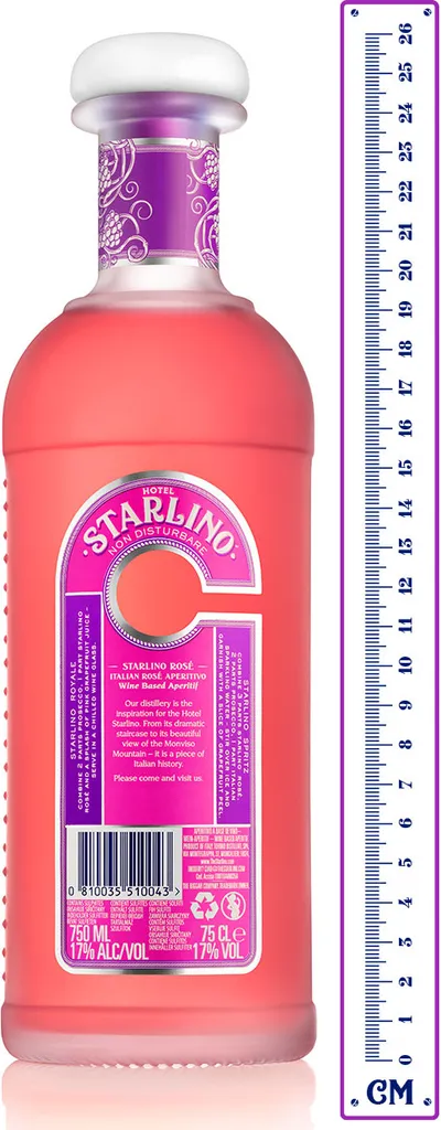 Starlino Rosé Aperitivo 750ml 4 Starlino Rosé Aperitivo 750ml – Bild 2