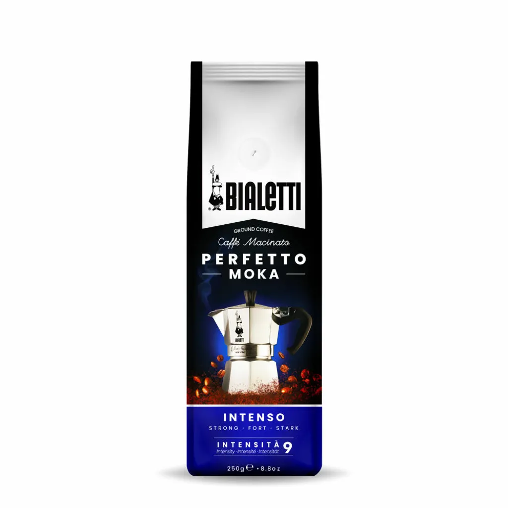 Bialetti Perfetto Moka Stark 250 G, 250 G, Dunkle Röstung, Kaffee, 30% Arabica, 70% Robust, Tasche 7 Bialetti Perfetto Moka Stark 250 G, 250 G, Dunkle Röstung, Kaffee, 30% Arabica, 70% Robust, Tasche – Bild 5