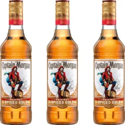 Captain Morgan Original Spiced Gold, 3er, Rum-Basis, Alkohol, Alkoholgetränk, Flasche, 35 %, 500 Ml, 735454