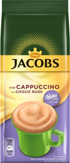 Jacobs Milka Cappuccino Choco Nuss Aromatisiertes GetrÀnkepulver 500g