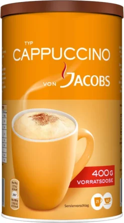 JACOBS Typ Cappuccino 6 Dosen 6 X 400 G 9 JACOBS Typ Cappuccino 6 Dosen 6 X 400 G -Drink World Store 85a99c4d839c3bbdfd8859358d337b72