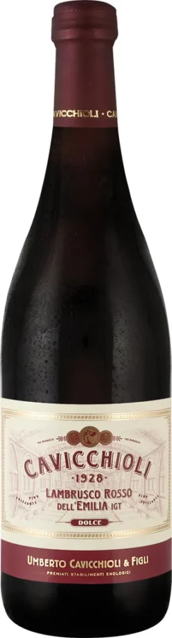 Cavicchioli Lambrusco Rosso Dolce Emilia IGT (1x 0,75l) Süß