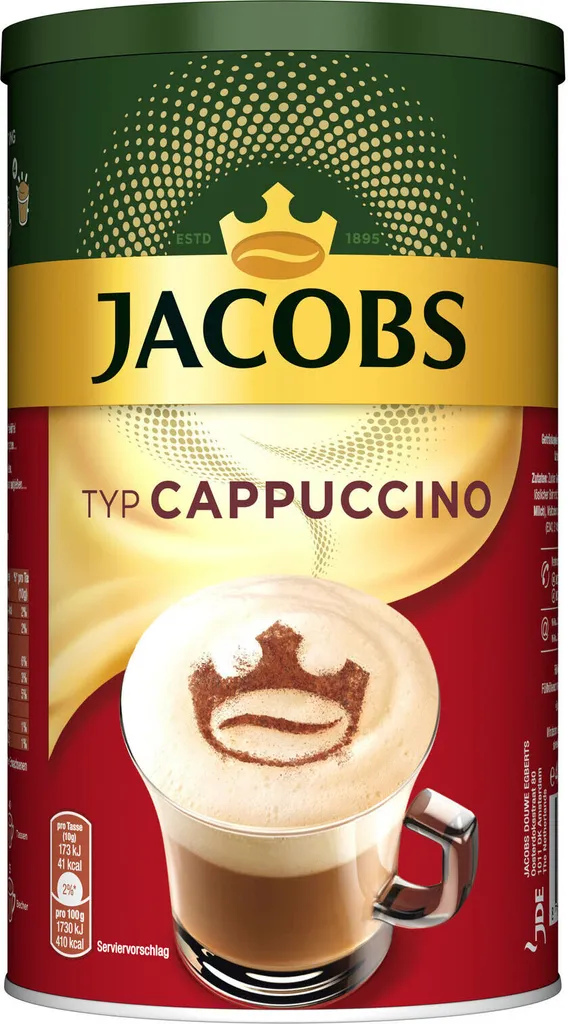 JACOBS Typ Cappuccino 6 X 400 G Dosen Feine Cremigkeit - Viel Schaum 5 JACOBS Typ Cappuccino 6 X 400 G Dosen Feine Cremigkeit - Viel Schaum – Bild 3