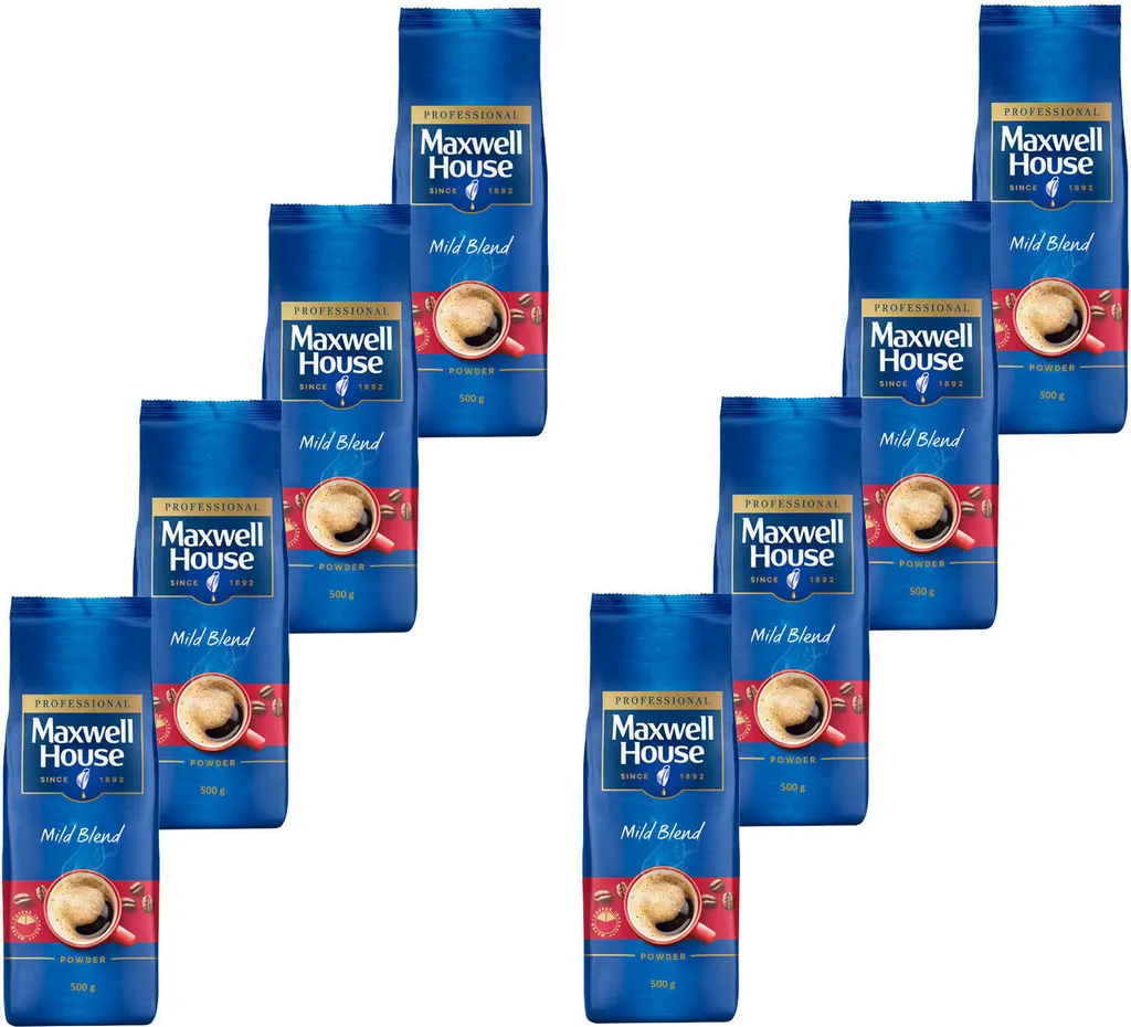 MAXWELL HOUSE Löskaffee Mild Blend Löslicher Kaffee Instantkaffee 8 X 500 G Beutel 3 MAXWELL HOUSE Löskaffee Mild Blend Löslicher Kaffee Instantkaffee 8 X 500 G Beutel