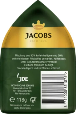 JACOBS Pads Crema Balance 5 X 18 Getränke - 90 Kaffeepads Senseo Kompatibel -Drink World Store 8a71e6ea0e0c53d5b342d22af0294e66