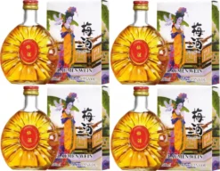 [ 4x 200ml ] China Plum Pflaumenwein Aromatisiert Alc.10,5% Vol.