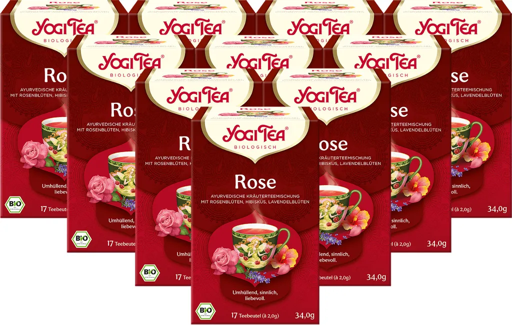 10 X BIO YOGI TEA Rose | 10 X 34g 3 10 X BIO YOGI TEA Rose | 10 X 34g