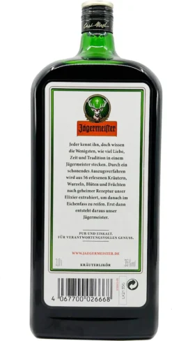 Jägermeister Likör Shot Mit 56 Verschiedenen Kräutern 3000ml -Drink World Store 8dc63e55799e7989cc1546a7885cf1ae