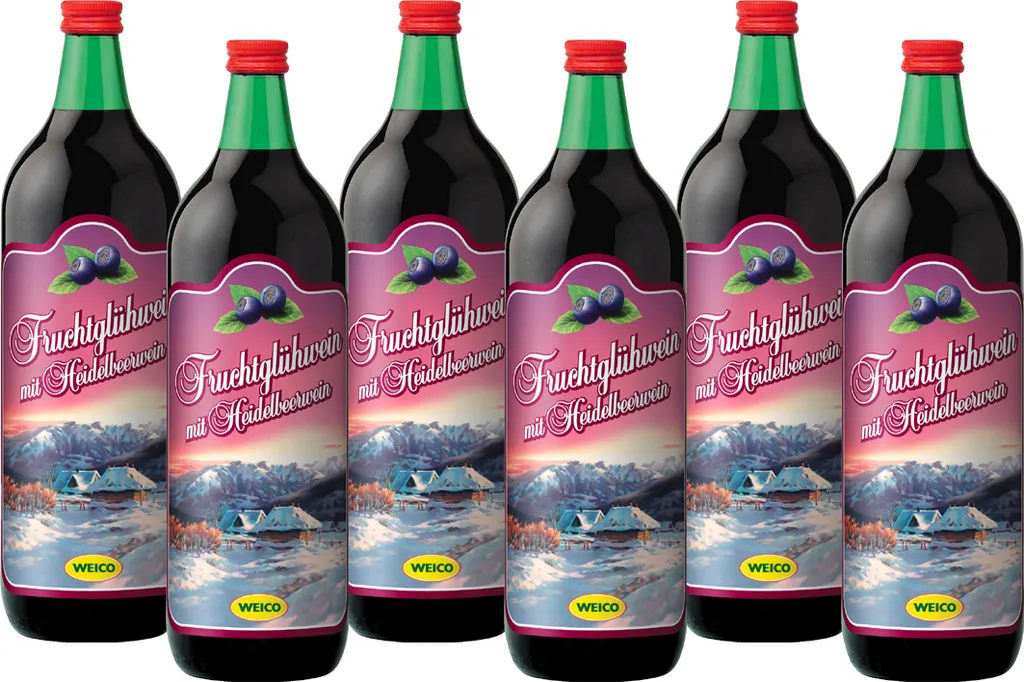 WEICO Fruchtglühwein Mit Heidelbeerwein (6 X 1 L) 3 WEICO Fruchtglühwein Mit Heidelbeerwein (6 X 1 L)