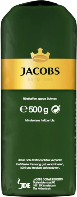 JACOBS Kaffeebohnen Krönung Aroma-Bohnen 6x500g Ganze Kaffee Bohnen Geröstet -Drink World Store 8f35bcd1f8e3a3079c3400ba4bcd3640