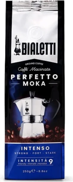 Bialetti Perfetto Moka Stark 250 G, 250 G, Dunkle Röstung, Kaffee, 30% Arabica, 70% Robust, Tasche 10 Bialetti Perfetto Moka Stark 250 G, 250 G, Dunkle Röstung, Kaffee, 30% Arabica, 70% Robust, Tasche -Drink World Store 934036002de8fcd5816b9a0094d1d310