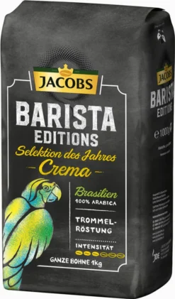 JACOBS Kaffeebohnen Barista Editions Crema Do Brasil 4 X 1 Kg Geröstete Bohnen 25 JACOBS Kaffeebohnen Barista Editions Crema Do Brasil 4 X 1 Kg Geröstete Bohnen -Drink World Store 9342416791b74e82dc4b85d5db410c94