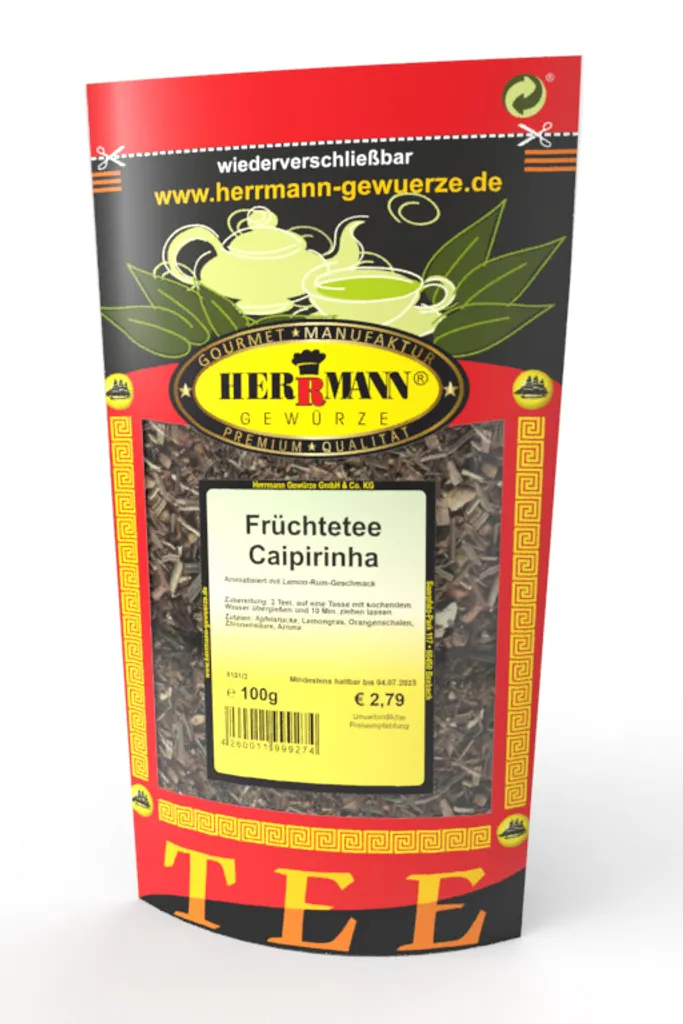 Früchtetee Caipirinha 100g 3 Früchtetee Caipirinha 100g