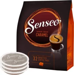 Senseo Kaffeepads Caramel, Karamellaroma, Kaffeepad Für Pad Maschinen, Aromatischer Kaffee, 32 Pads