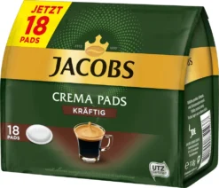 JACOBS Pads Crema Kräftig 5 X 18 Getränke - 90 Kaffeepads Senseo Kompatibel -Drink World Store 97a3367b3cd4ea54db52272b39582e03