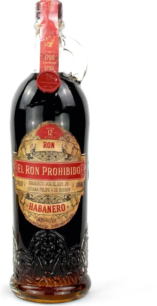El Ron Prohibido Rum Solera 12 Jahre Mexican Rum | 40 % Vol | 0,7 L 3 El Ron Prohibido Rum Solera 12 Jahre Mexican Rum | 40 % Vol | 0,7 L