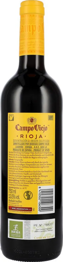 Campo Viejo Rioja Tempranillo Trocken | 13 % Vol | 0,75 L 5 Campo Viejo Rioja Tempranillo Trocken | 13 % Vol | 0,75 L – Bild 3