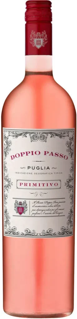 Doppio Passo Rosato Puglia IGT Trocken | 12 % Vol | 0,75 L -Drink World Store 9ad37ca684e6b045cdfd6a297ef80976