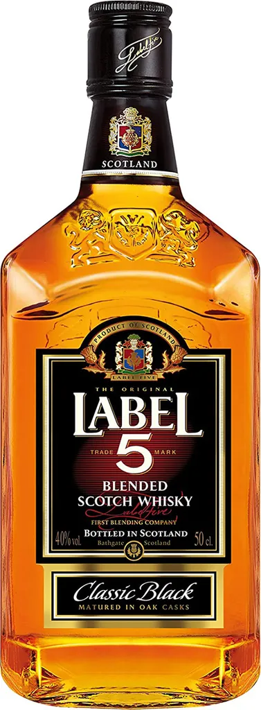 Label 5 Classic Black Blended Scotch Whisky 40 Prozent 500ml 3 Label 5 Classic Black Blended Scotch Whisky 40 Prozent 500ml