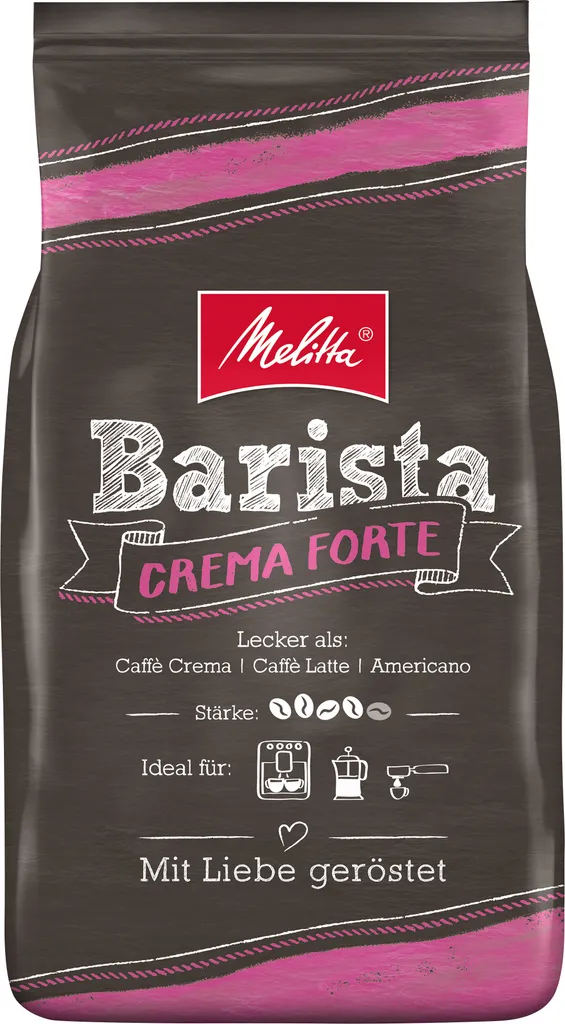 MELITTA Ganze Kaffeebohnen Barista Crema Forte 1 Kg Kräftig Und Vollmundig 4 MELITTA Ganze Kaffeebohnen Barista Crema Forte 1 Kg Kräftig Und Vollmundig – Bild 2