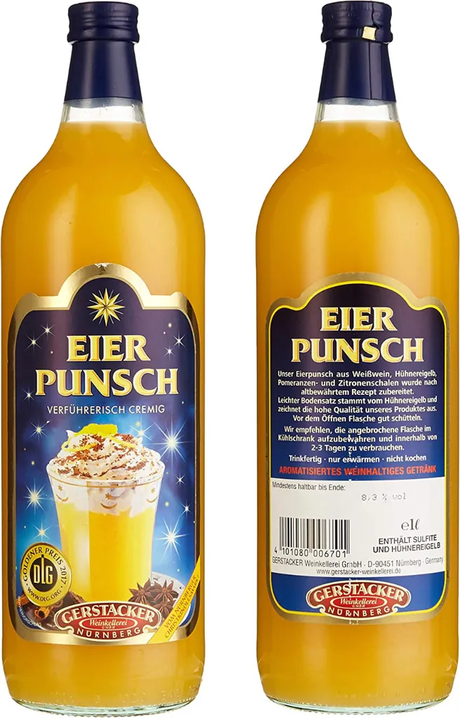 Gerstacker Der Original Eierpunsch Verführerisch Cremig 1000ml 6er Pack 3 Gerstacker Der Original Eierpunsch Verführerisch Cremig 1000ml 6er Pack – Bild 2