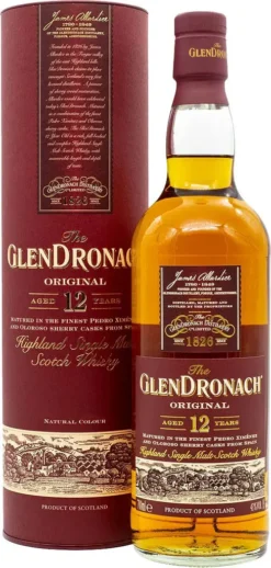 The GlenDronach 12 Jahre Original Highland Single Malt Scotch Whisky In Geschenkpackung | 43 % Vol | 0,7 L -Drink World Store a07405cc98af2c251212a1808e61d54f