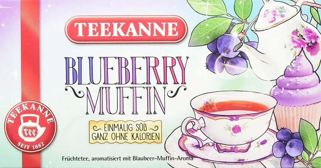Teekanne Blueberry Muffin Einmalig Süß Früchtetee Aromatisiert 41g 6 Teekanne Blueberry Muffin Einmalig Süß Früchtetee Aromatisiert 41g – Bild 4