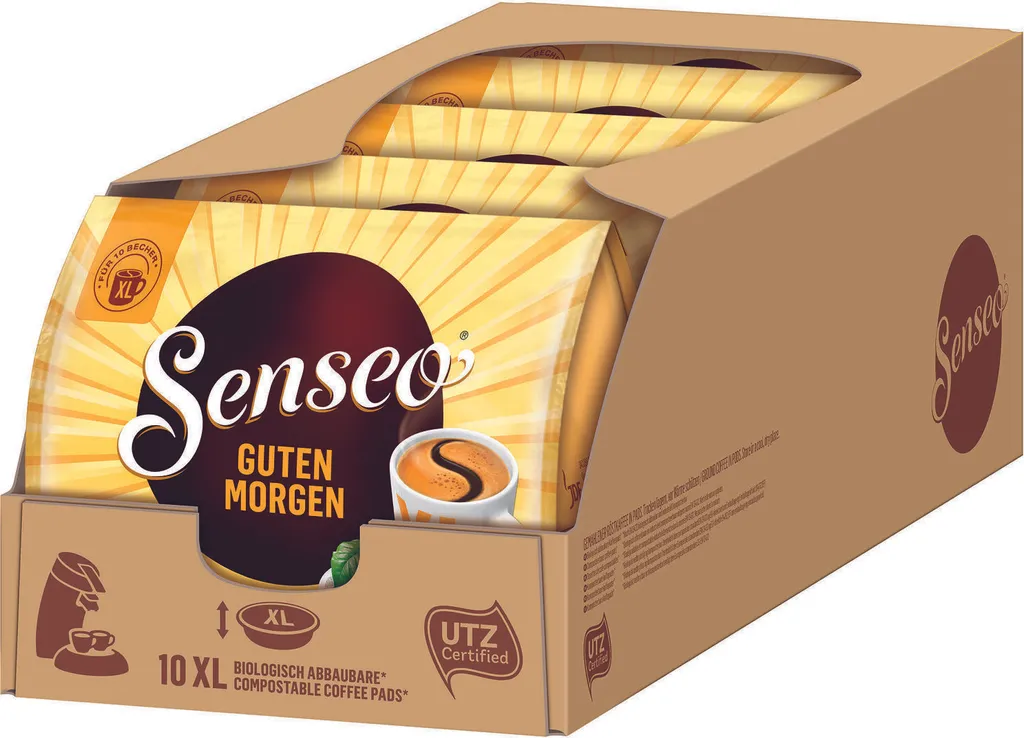 SENSEO Pads Guten Morgen XL Senseopads UTZ 5 X 10 Kaffeepads 3 SENSEO Pads Guten Morgen XL Senseopads UTZ 5 X 10 Kaffeepads