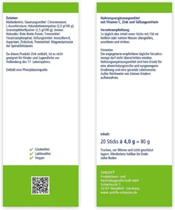 Sunlife Heißer Holunder + Granatapfel Sticks 20 Stück Im Doppelpack -Drink World Store a62e0b2fbaaa6d119b12b54c13de6c13