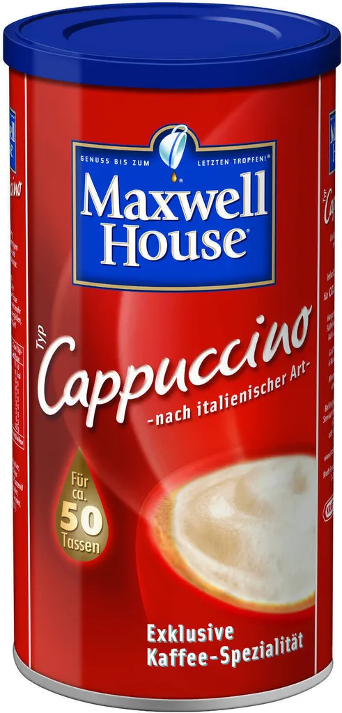 MAXWELL HOUSE Typ Cappuccino Löslicher Kaffee 3 X 500 G Instantkaffee 4 MAXWELL HOUSE Typ Cappuccino Löslicher Kaffee 3 X 500 G Instantkaffee – Bild 2