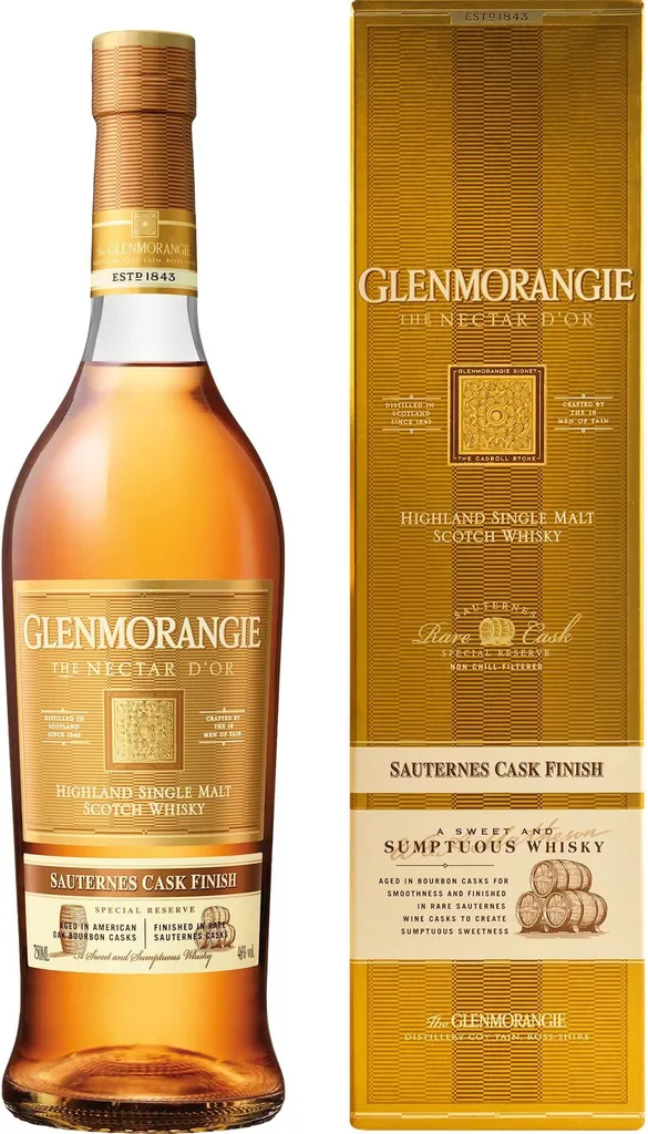 Glenmorangie The Nectar D'Or Sauternes Cask Finish Highland Single Malt Scotch Whisky In Geschenkpackung | 46 % Vol | 0,7 L 5 Glenmorangie The Nectar D'Or Sauternes Cask Finish Highland Single Malt Scotch Whisky In Geschenkpackung | 46 % Vol | 0,7 L – Bild 3
