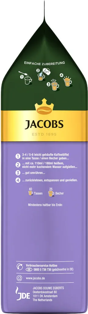 JACOBS Typ Cappuccino Choco So Leicht Mit Milka Geschmack 12 Beutel - 12 X 400g 8 JACOBS Typ Cappuccino Choco So Leicht Mit Milka Geschmack 12 Beutel - 12 X 400g – Bild 6