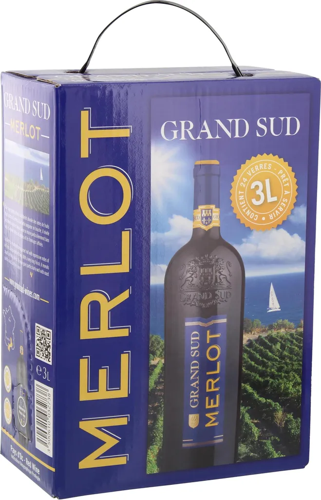 Grand Sud Merlot 13% 3,0L BiB (F) 3 Grand Sud Merlot 13% 3,0L BiB (F)