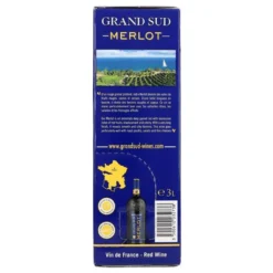 Grand Sud Merlot 13% 3,0L BiB (F) 15 Grand Sud Merlot 13% 3,0L BiB (F) -Drink World Store b352340480f98e879bc105f33c30b413