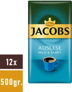JACOBS Auslese Mild + Sanft Filterkaffee 12 X 500 G Kaffee Gemahlen 13 JACOBS Auslese Mild + Sanft Filterkaffee 12 X 500 G Kaffee Gemahlen -Drink World Store b675246f1efc68d2b58096eb24565709