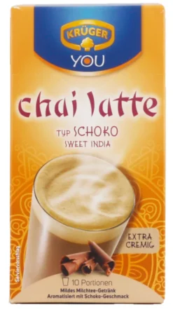Krüger You Chai Latte Typ Schoko Sweet India Extra Cremig | 10 Portionen 10 Krüger You Chai Latte Typ Schoko Sweet India Extra Cremig | 10 Portionen -Drink World Store b7dc42d84752a7661c203ba2a3bb5bda