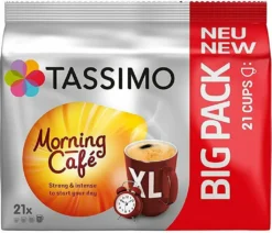 TASSIMO Morning Café XL Big Packs Mix-Paket 3 Sorten 6 Packungen 126 Getränke -Drink World Store b8d2b49634d854aef38cc8e3a2ce6179 1
