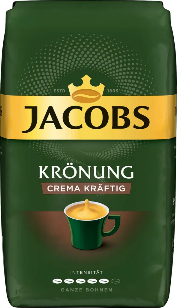 JACOBS Kaffeebohnen Krönung Crema Kräftig 3 Kg Geröstete Ganze Bohnen + 1 Jacobs Barista Becher + 1 Dose 4 JACOBS Kaffeebohnen Krönung Crema Kräftig 3 Kg Geröstete Ganze Bohnen + 1 Jacobs Barista Becher + 1 Dose – Bild 2