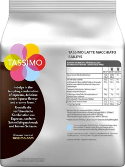 TASSIMO Latte Macchiato Baileys 5er Pack T Discs Kaffee Kapseln 5 X 8 Getränke -Drink World Store b97604cf356138a05d3bca2eb30917a3
