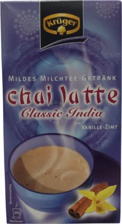 Krüger You Chai Latte Typ Vanille-Zimt Classic India Extra Cremig | 10 Portionen -Drink World Store bb1573e0c8392d5048825bb55881b36c