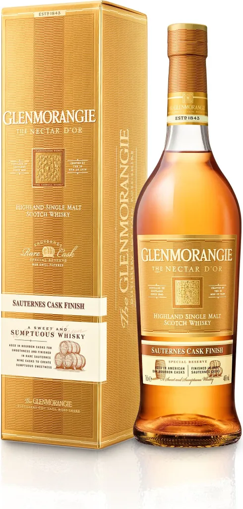 Glenmorangie The Nectar D'Or Sauternes Cask Finish Highland Single Malt Scotch Whisky In Geschenkpackung | 46 % Vol | 0,7 L 3 Glenmorangie The Nectar D'Or Sauternes Cask Finish Highland Single Malt Scotch Whisky In Geschenkpackung | 46 % Vol | 0,7 L